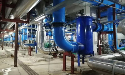 我公司承建的?？谑忻捞m機場二期擴建工程制冷站工程通過初步驗收